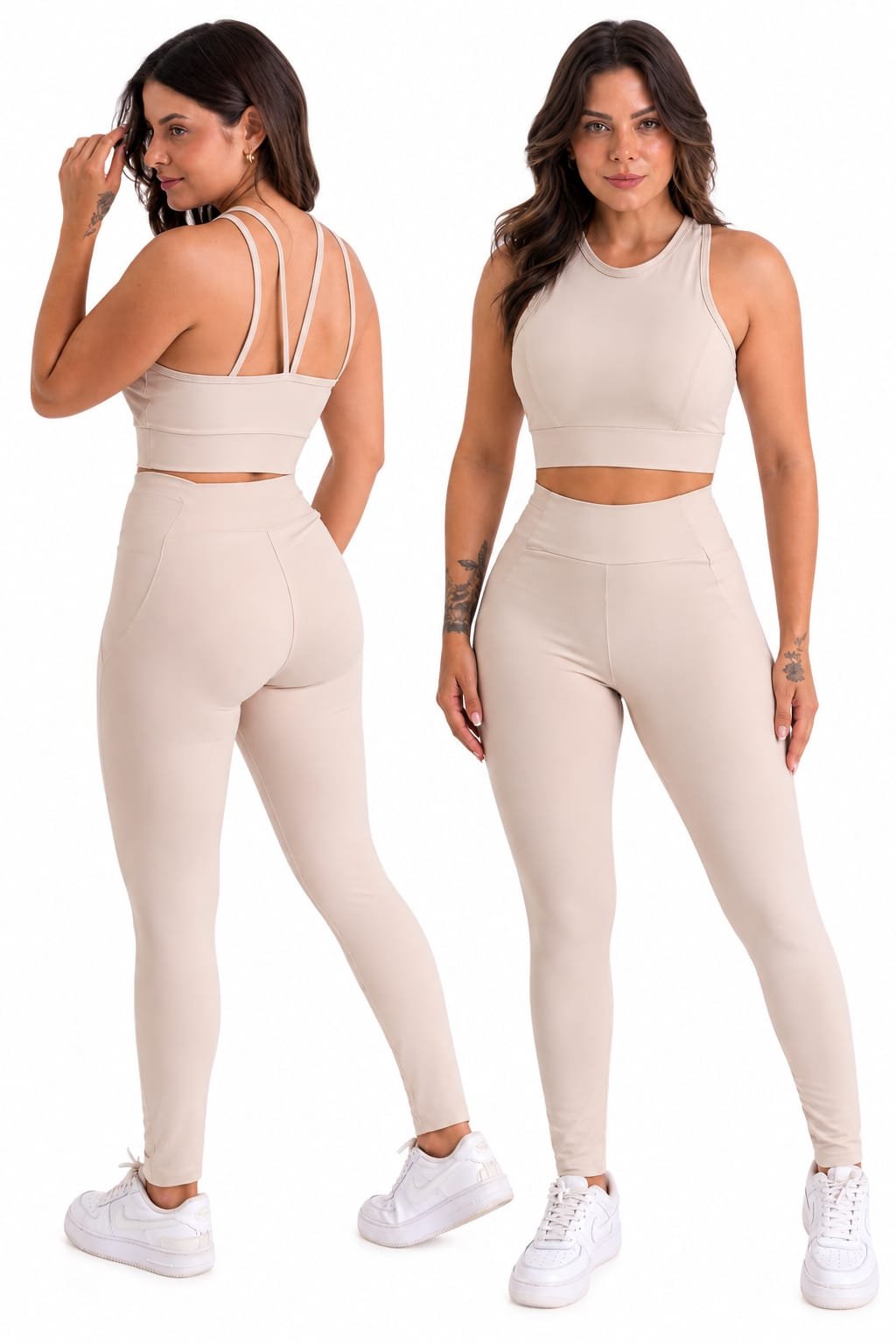Conjunto Fitness Feminino com Top e Legging
