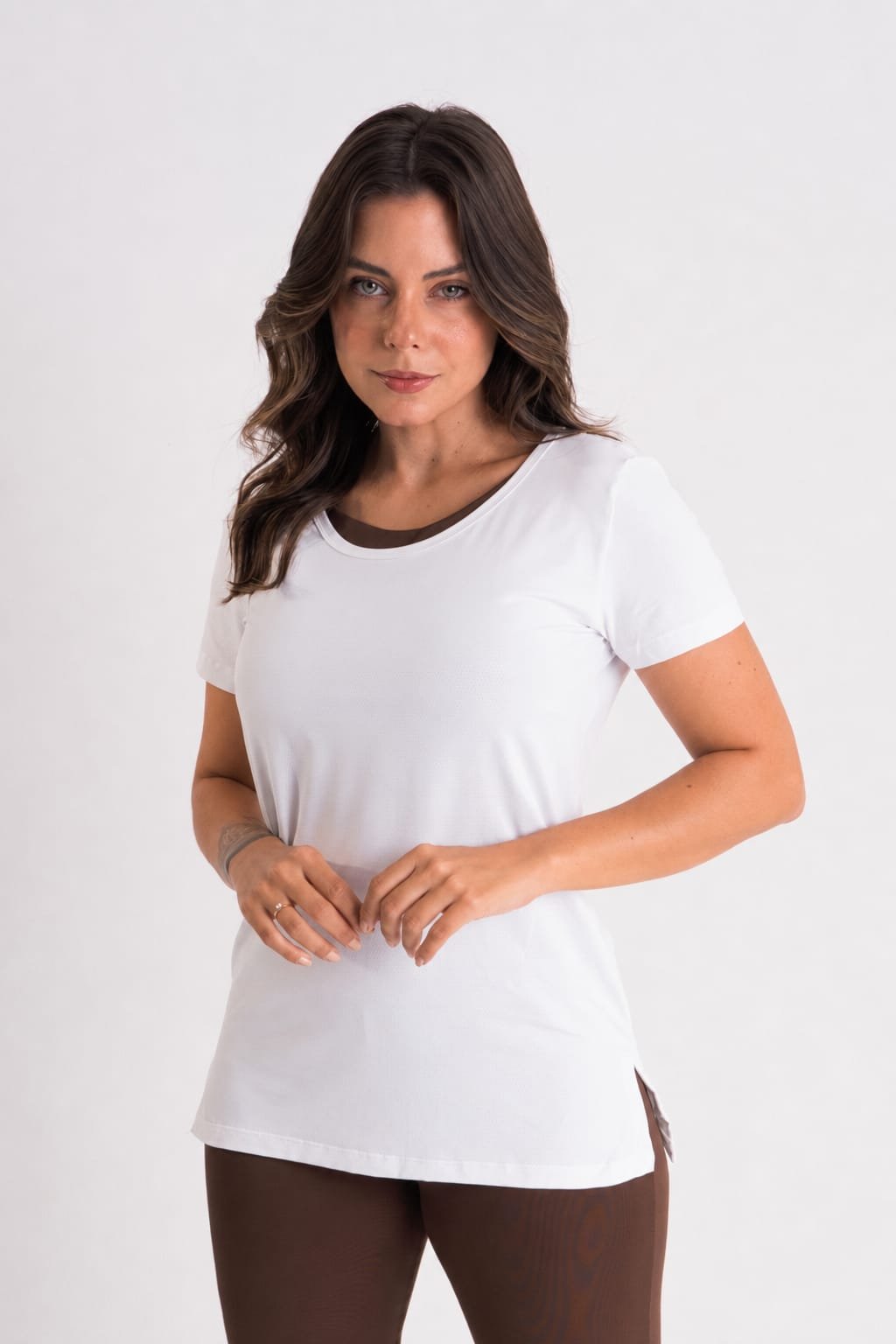 Blusa Fitness Feminina Alongada
